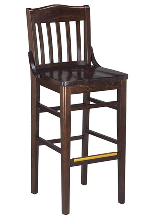 LIBRARY CAMEL BACK BARSTOOL