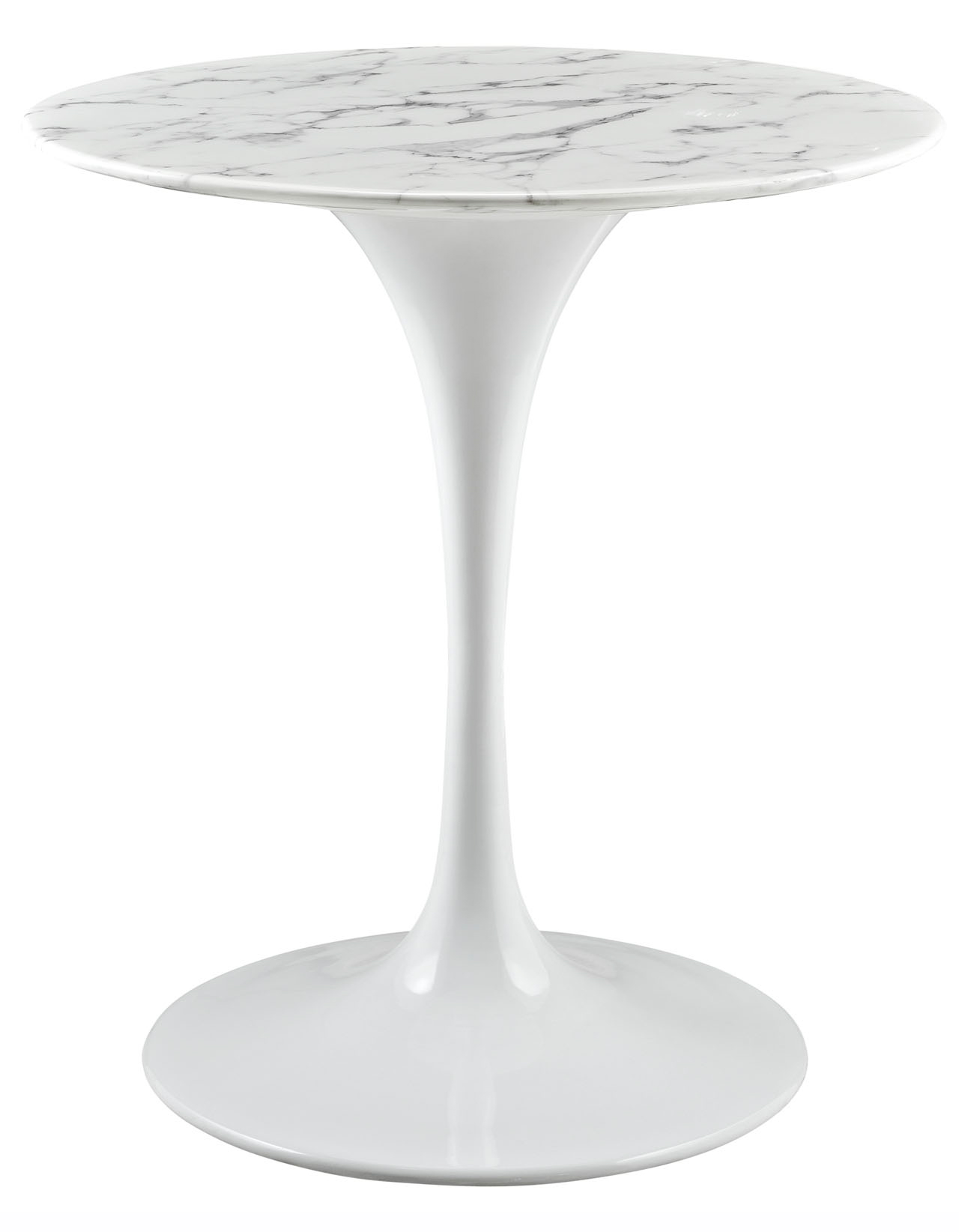 Anabel 28in Artificial Marbe Dining Table