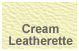 cream leatherette